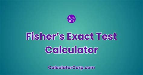 odds ratio calculator 2x2|Easy Fisher Exact Test Calculator. .